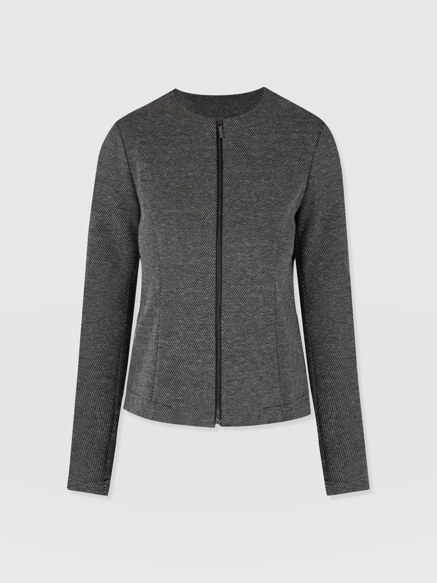 Florence Jacket - Grey Twill - Women's Jackets | Saint + Sofia® USA